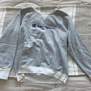 Gray champion hoodie